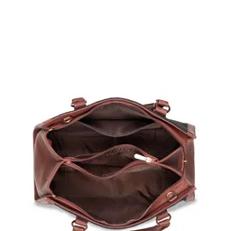 ZOUK Ethnic Motifs Printed Structured Jute Handheld Bag image 5