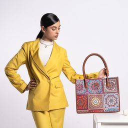 ZOUK Ethnic Printed Structured Shoulder Bag Bag-picture-29
