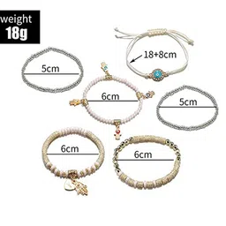 Fashion Frill Set Of 6 Gold-Plated Multistrand Bracelet image 4