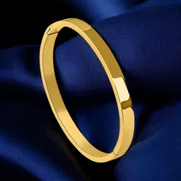 PALMONAS Women Gold-Toned Gold-Plated Bangle-Style Bracelet image 3