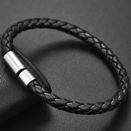 YouBella Men Leather Wraparound Bracelet-picture-22