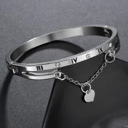 Jewels Galaxy Women Silver-Plated Bangle Style Bracelet-picture-26