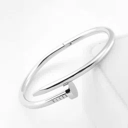 Jewels Galaxy Silver-Plated Cuff Bracelet-picture-30