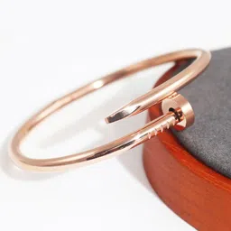 Jewels Galaxy Rose Gold Rose Gold-Plated Cuff Bracelet-picture-39