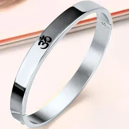 MEENAZ Men Silver-Plated Kada Bracelet-image-67