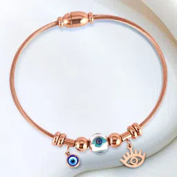 MEENAZ Rose Gold-Plated Anti Tarnish Kada Bracelet-picture-25
