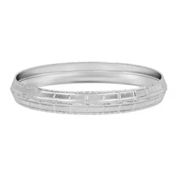 bodha Men Brass Silver-Plated Kada Bracelet-picture-2