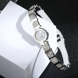 Jewels Galaxy Silver-Plated Mother of Pearl Bangle-Style Bracelet-picture-10