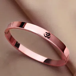 MEENAZ Men Rose Gold-Plated Kada Bracelet-picture-43