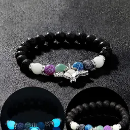 KARISHMA KREATIONS Unisex Artificial Beads-Beaded Elasticated Bracelet-picture-47