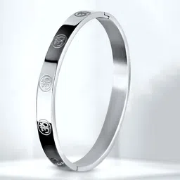 MEENAZ Men Silver-Plated Kada Bracelet-picture-11