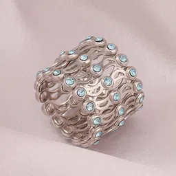 GIVA Women Sterling Silver Rhodium-Plated Bangle-Style Bracelet-picture-15