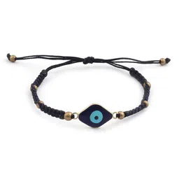 EL REGALO Men Blue & Gold-Toned Handcrafted Evil Eye Charm Bracelet-picture-40