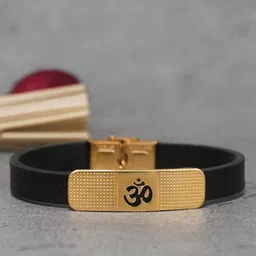 Japam Unisex Gold-Plated Om Dots Harmony Wraparound Bracelet-picture-40
