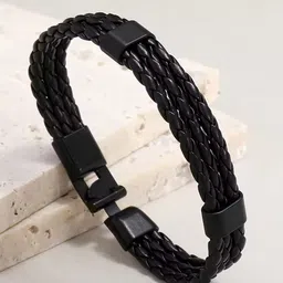 Fashion Frill Men Leather Leather Wraparound Bracelet-picture-48