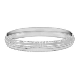 bodha Men Silver Plated Kada Bracelet-picture-41