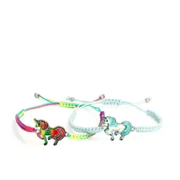 EL REGALO Unisex Kids 2 Blue & Pink Cuff Bracelet-picture-23