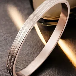 MYKI Rose Gold-Plated Kada Bracelet-picture-21