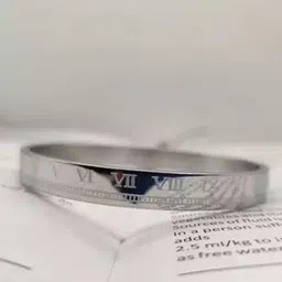 The Pari Men Silver-Plated Kada Bracelet image 1