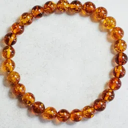 Young & Forever Unisex Orange Brass Amber Bracelet-picture-27