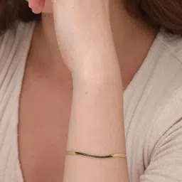 PALMONAS Women Gold-Toned & Gold-Plated Armlet Bracelet-picture-51