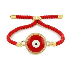 EL REGALO Women Red & White Hand Painted Wraparound Bracelet-picture-33