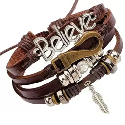 KARISHMA KREATIONS Men Silver Plated Multistrand Bracelet image 3