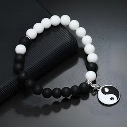 KARISHMA KREATIONS Beaded Elasticated Yang Bracelet image 4