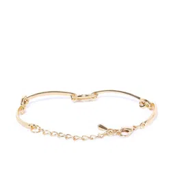 DressBerry Women Gold-Plated Stone Studded Link Bracelet image 5