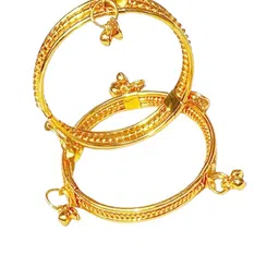BAESD Kids Set Of 6 Gold-Plated Bangles image 3