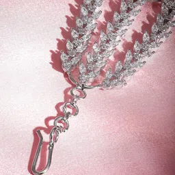 Rubans Cubic Zirconia Rhodium-Plated Wraparound Bracelet image 2