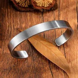 MEENAZ Men Anti Tarnish Silver-Plated Bangle-Style Bracelet image 4