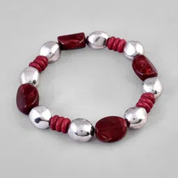 VOJ Unisex Beaded Elasticated Bracelet image 4