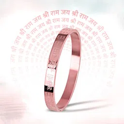 MEENAZ Men Anti Tarnish Rose Gold-Plated Kada Bracelet image 5