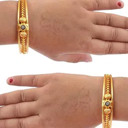 BAESD Kids Set Of 6 Rose Gold-Plated Bangles image 3
