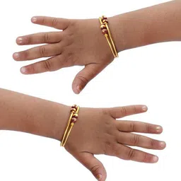 BAESD Kids Set Of 6 Gold-Plated Bangles image 2