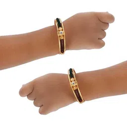BAESD Kids Set Of 6 Gold-Plated Bangles image 3