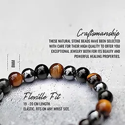 KARISHMA KREATIONS Set Of 2 Unisex Glow In The Dark Lotus Beaded Elasticated Bracelet image 2