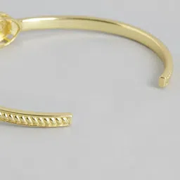 Carlton London Women Red Gold-Plated Stone Studded Cuff Bracelet image 5