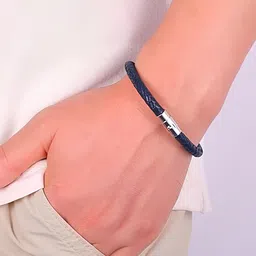 KARISHMA KREATIONS Unisex Set Of 2 Leather Wraparound Bracelet image 3