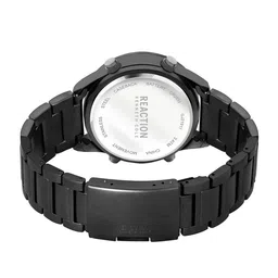 REACTION KENNETH COLE Men Blue Dial & Black Stainless Steel Bracelet Style Straps Digital Watch image 3