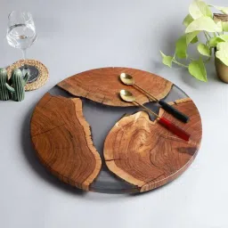 we wood Translucent Grey Wood Handcrafted Cheese Board-picture-18