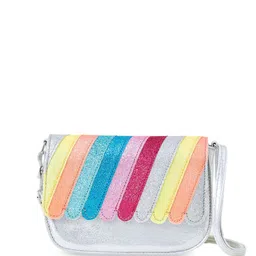 Accessorize Girls Embellished PU Half Moon Sling Bag-image-80