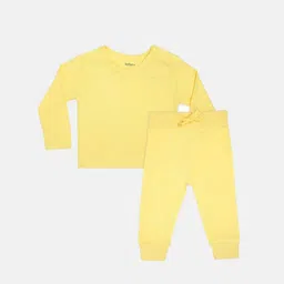 Softsens Unisex Kids Yellow T-shirt with Trousers-image-24