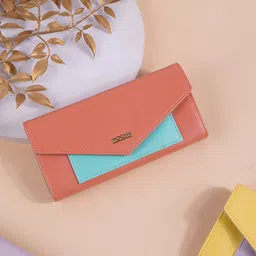 Mochi Women Colourblocked Envelope Wallets-image-27