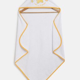Chicco Kids White Yellow Printed 350 Gsm Cotton Bath Towels-picture-11