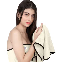 Softspun Microfiber White 3 Pieces 300 GSM Towel Set image 3