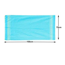 Kuber Industries Set Of 4 Pink & Blue Dot Printed Bath Towels image 3