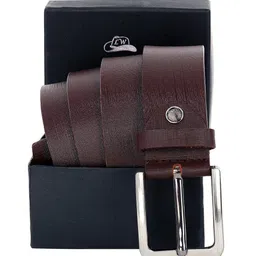 Leather World Men Brown Leather Belt-picture-35