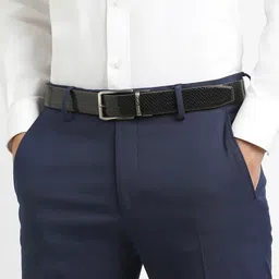 SIMON CARTER LONDON Men Textured Leather Reversible Formal Belt-picture-11